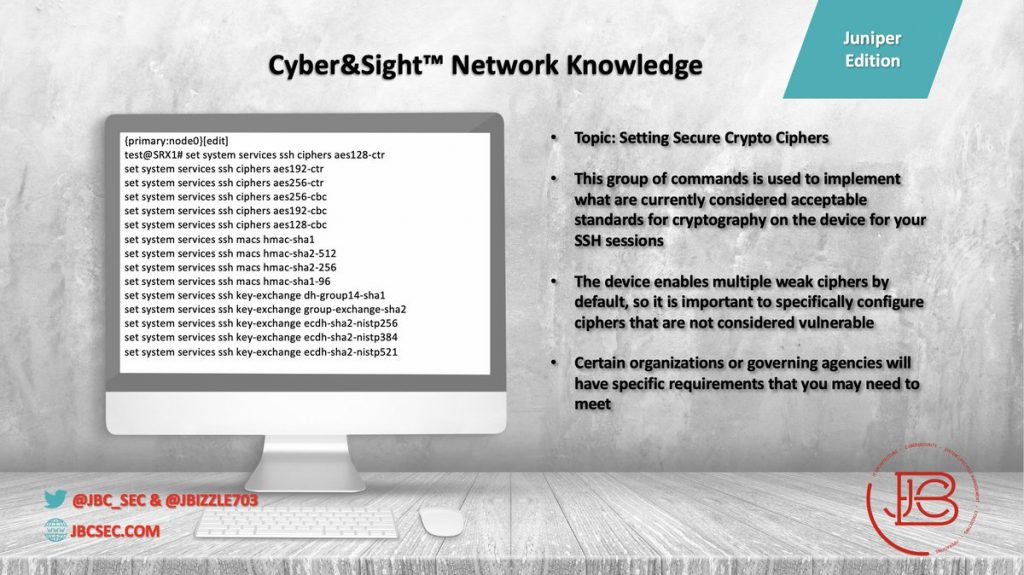 Juniper Secure Crypto Ciphers