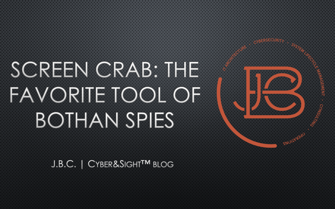 Screen Crab: The Favorite Tool of Bothan Spies