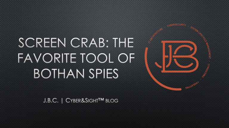 Screen Crab: The Favorite Tool of Bothan Spies